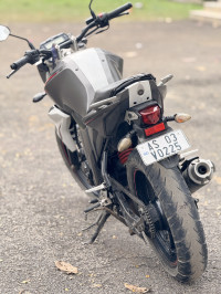 Grey White Yamaha FZ-S FI V2