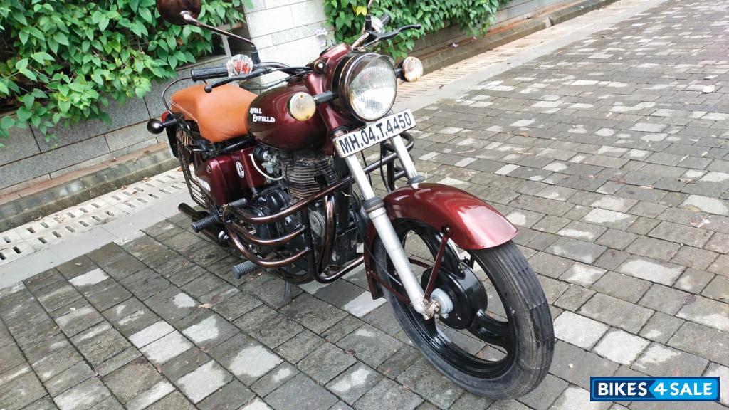 Maroon Royal Enfield Bullet 350