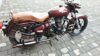 Maroon Royal Enfield Bullet 350