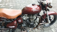 Maroon Royal Enfield Bullet 350