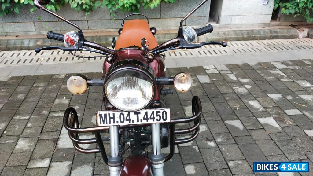 Maroon Royal Enfield Bullet 350