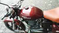 Maroon Royal Enfield Bullet 350