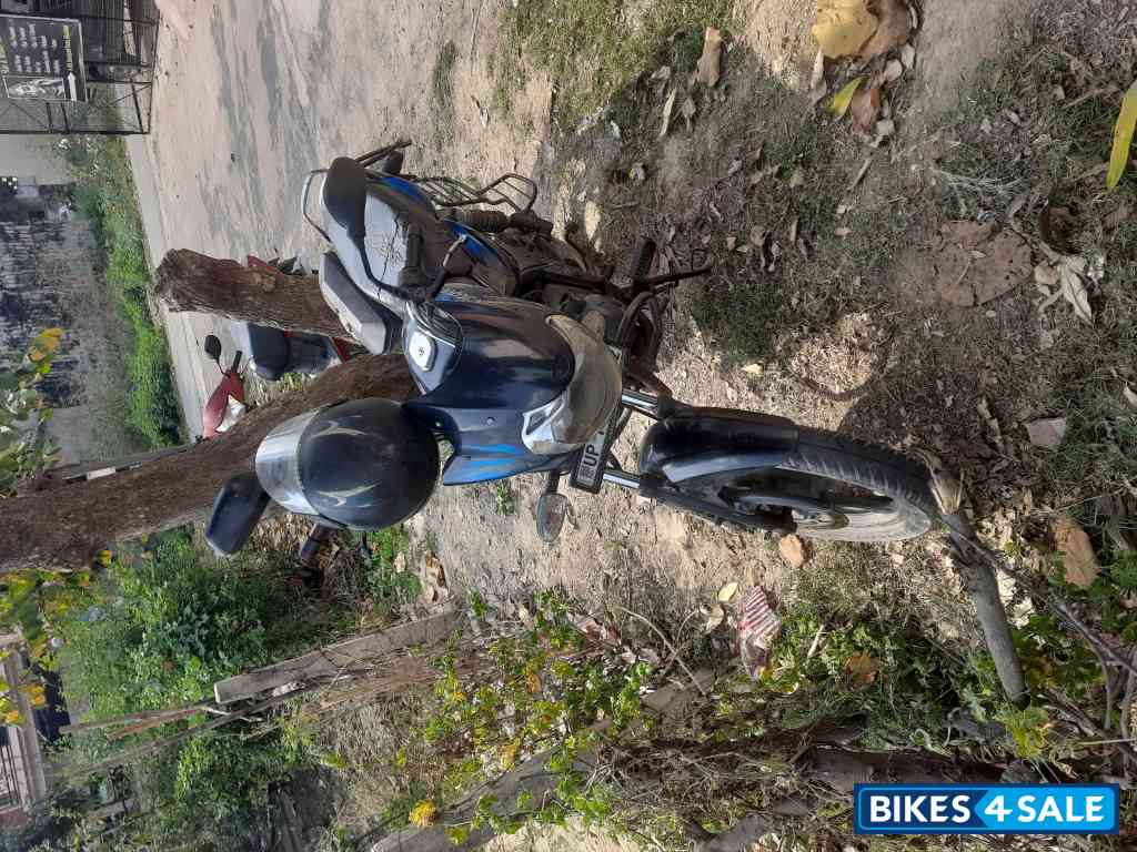 Black And  Dark Blue Bajaj Discover 150 F