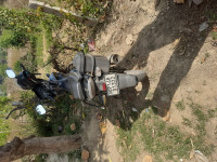 Black And  Dark Blue Bajaj Discover 150 F