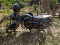 Black And  Dark Blue Bajaj Discover 150 F