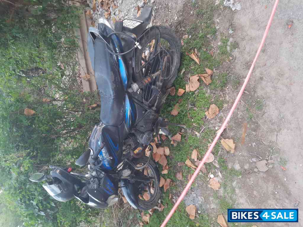 Black And  Dark Blue Bajaj Discover 150 F