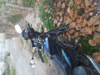 Black And  Dark Blue Bajaj Discover 150 F