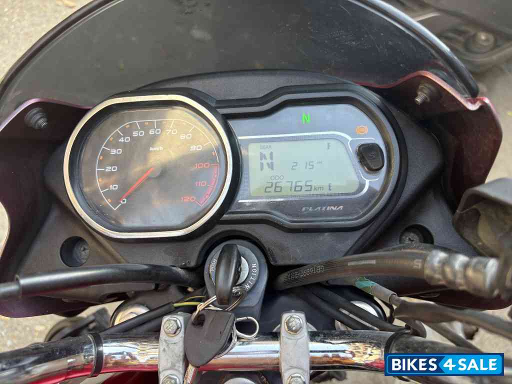 Red & Silver Bajaj Platina 110 ABS