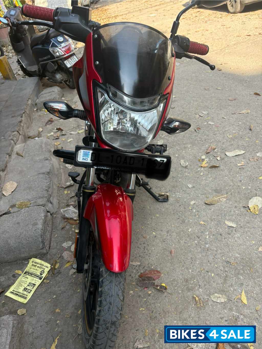 Red & Silver Bajaj Platina 110 ABS