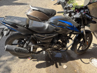 Black Blue Bajaj Pulsar 150 Twin Disc BS6