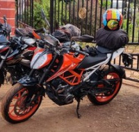 Orange Black KTM Duke 390