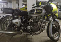 Silver Royal Enfield Classic 500