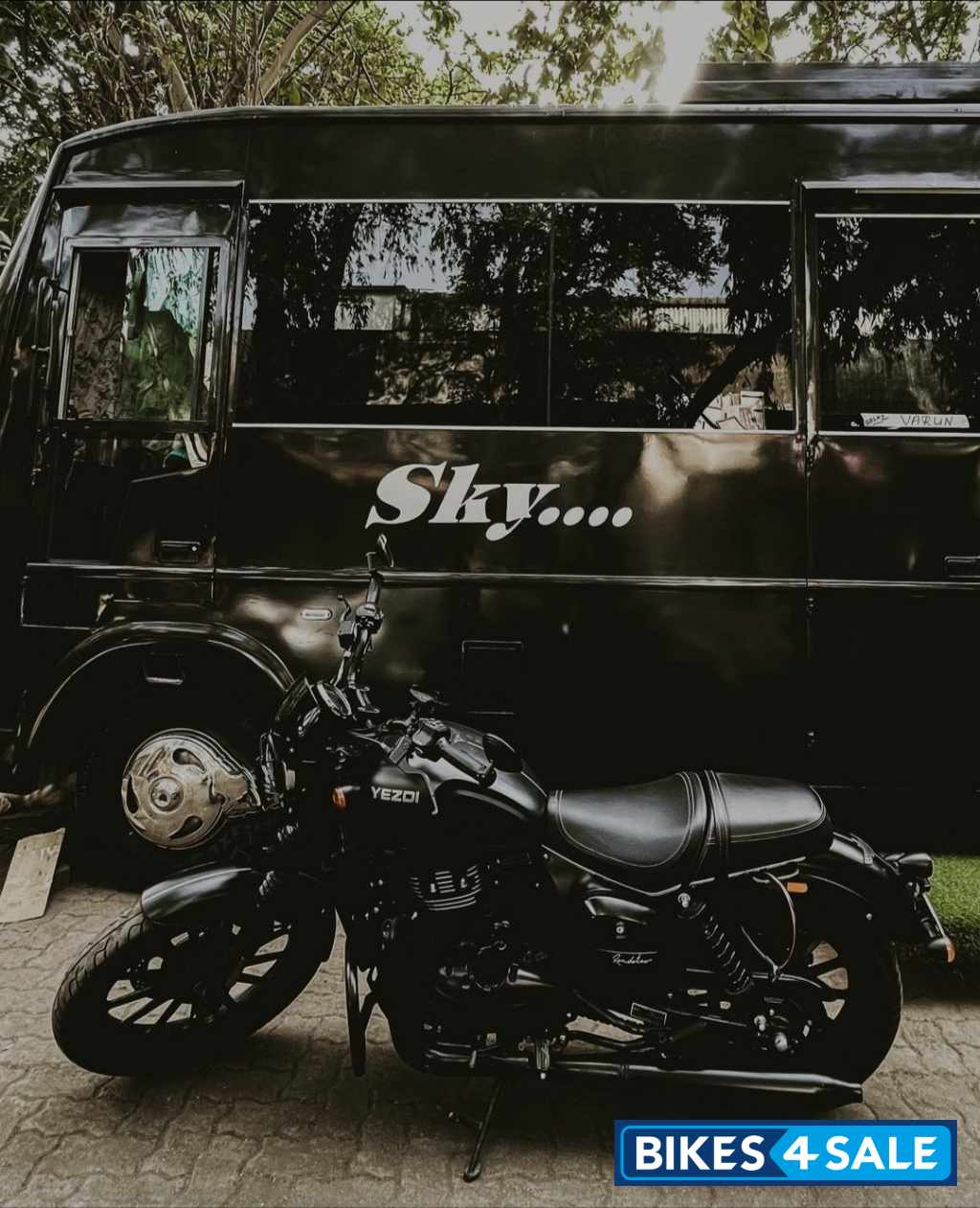 Smoke Grey Yezdi Roadster Dark