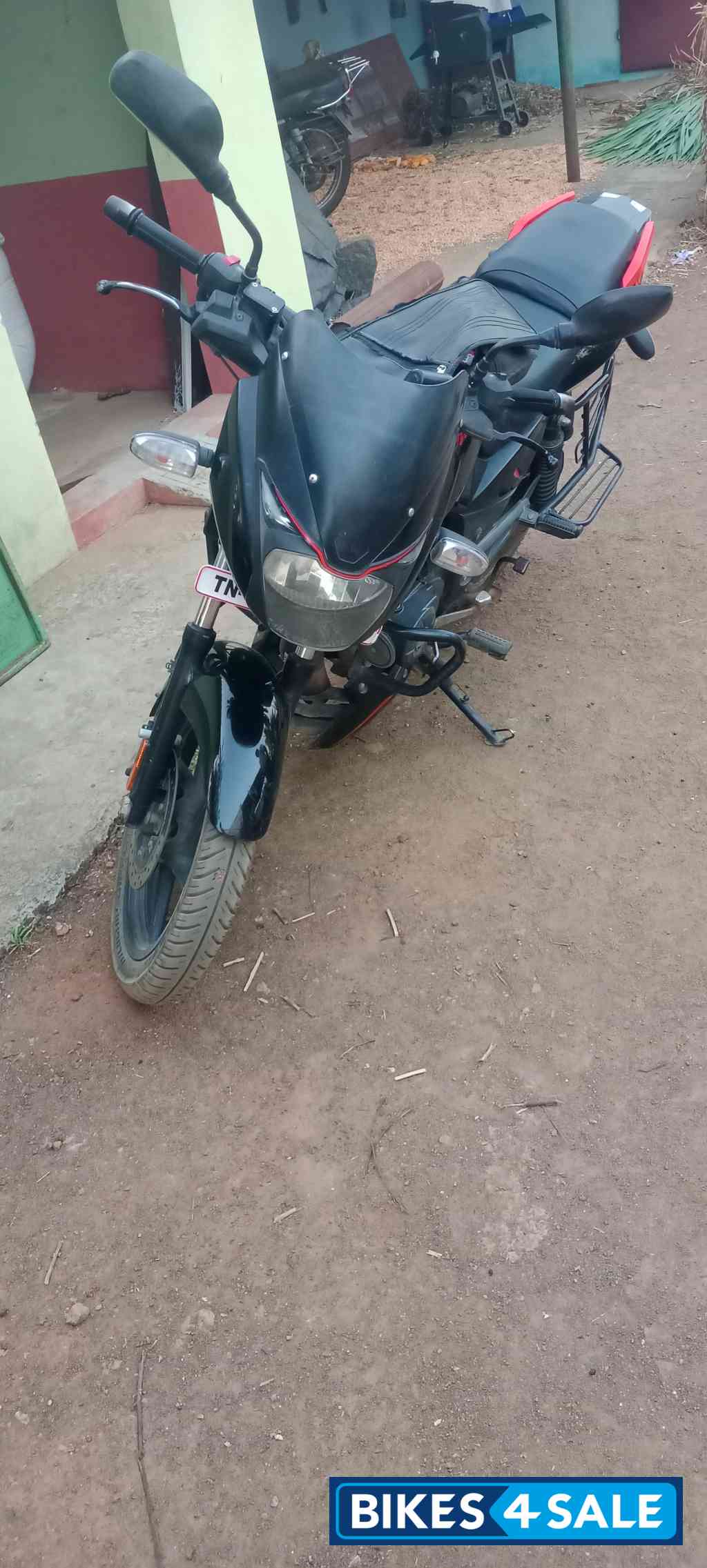 Black With Red Bajaj Pulsar 125