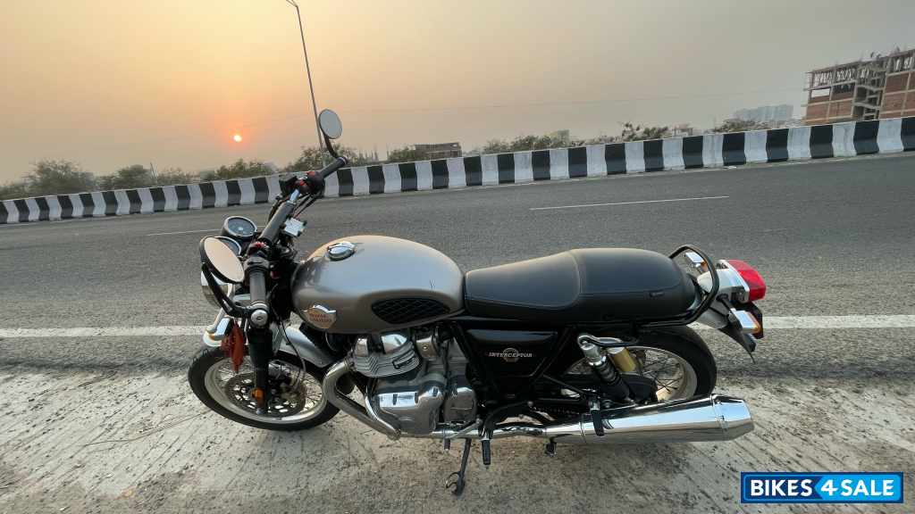 Silver Royal Enfield Interceptor 650 Twin
