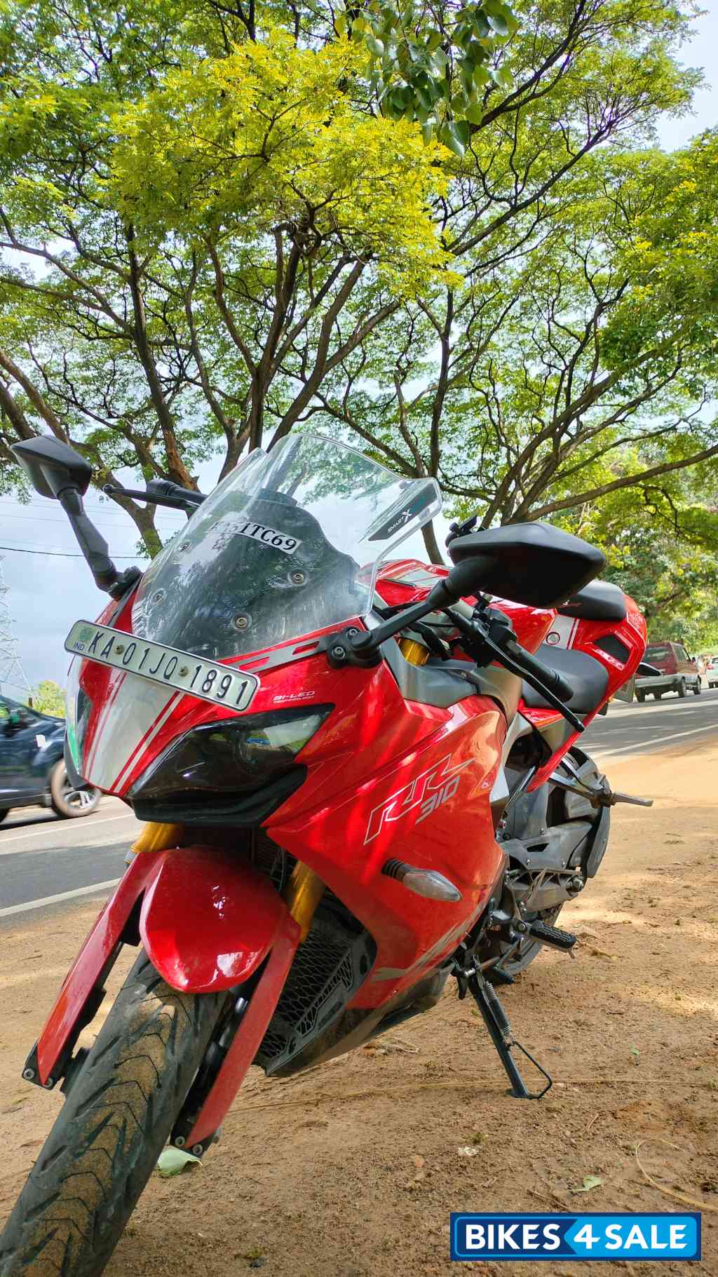 Racing Red TVS Apache RR 310 BTO