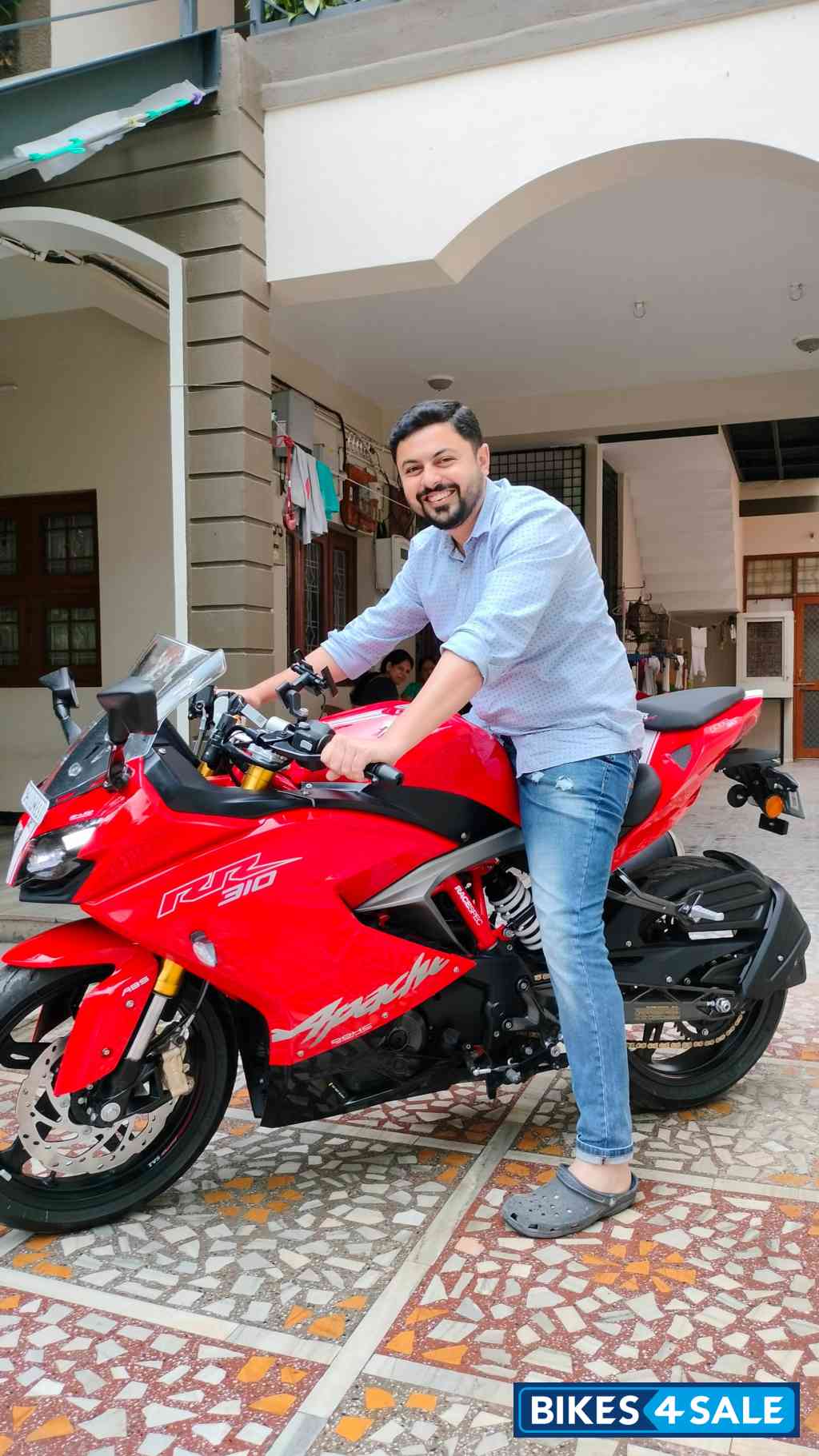 Racing Red TVS Apache RR 310 BTO