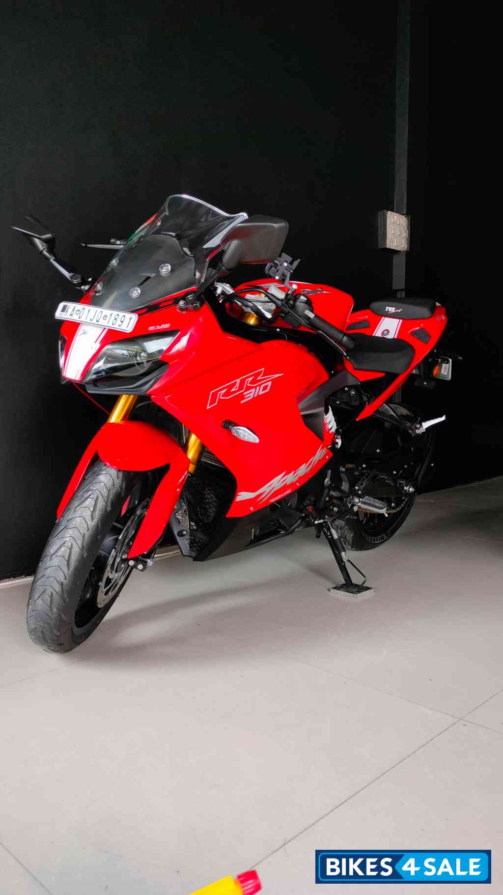 Racing Red TVS Apache RR 310 BTO