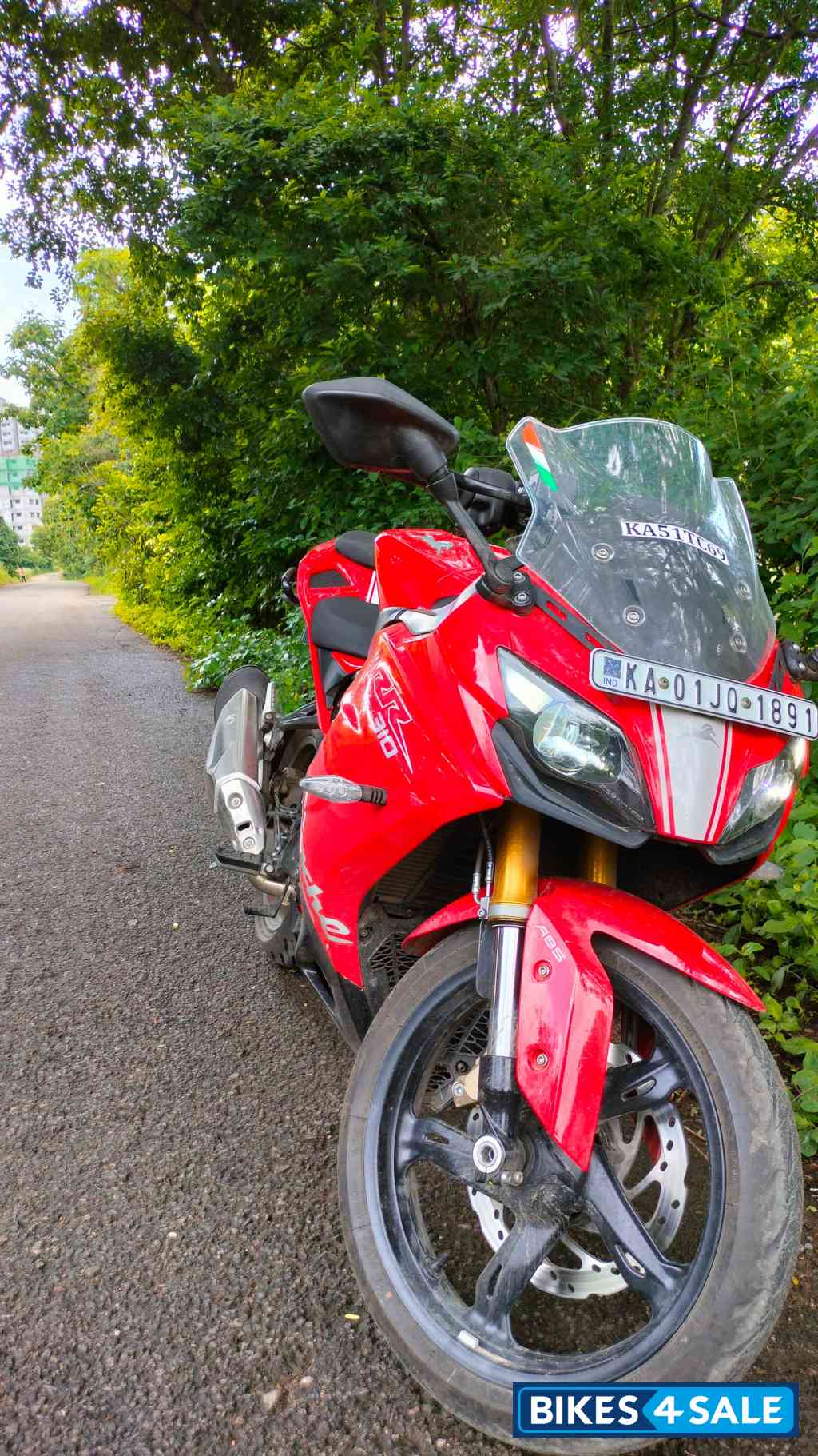 Racing Red TVS Apache RR 310 BTO