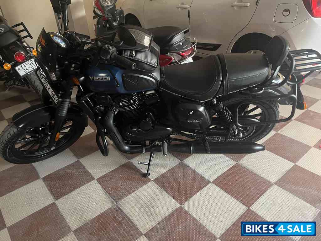 Blue Yezdi Roadster Dark