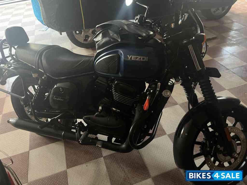 Blue Yezdi Roadster Dark