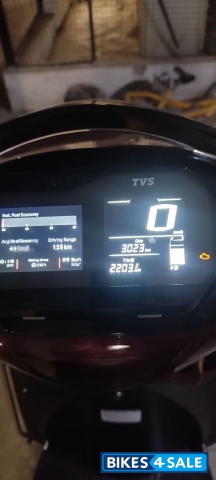 High Glossy Maroon TVS Jupiter 125 SmartXonnect