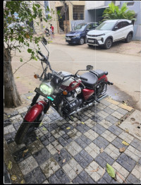 Celestial Red Royal Enfield Super Meteor 650