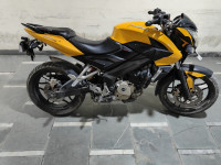 Yellow Bajaj Pulsar 200 NS