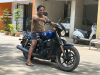 Blue Harley Davidson Street 750