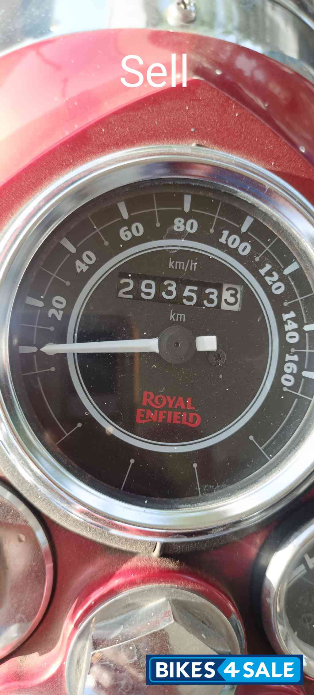 Red Royal Enfield Bullet Electra