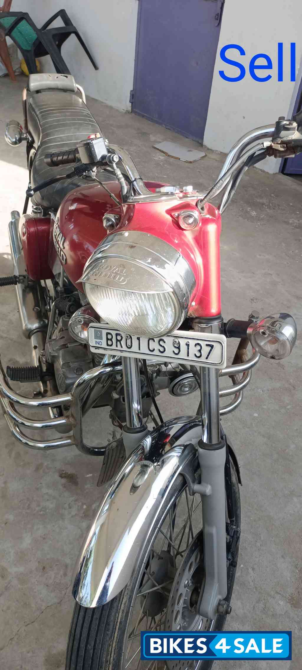 Red Royal Enfield Bullet Electra