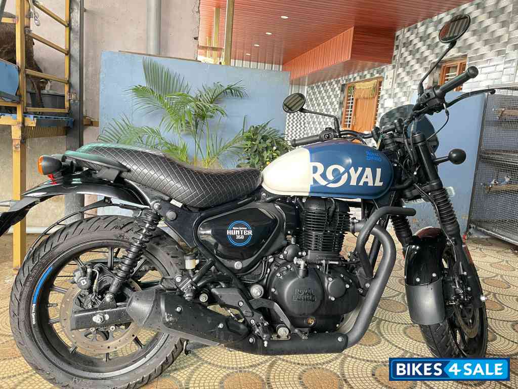 Rebel Blue Royal Enfield Hunter 350 Metro