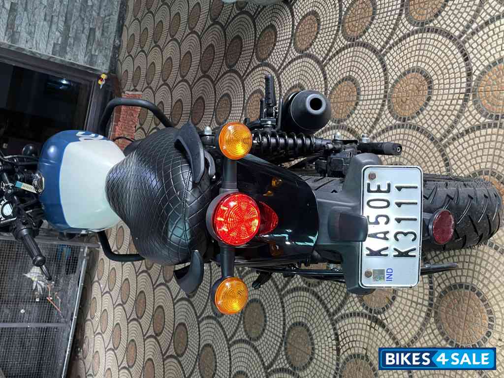 Rebel Blue Royal Enfield Hunter 350 Metro