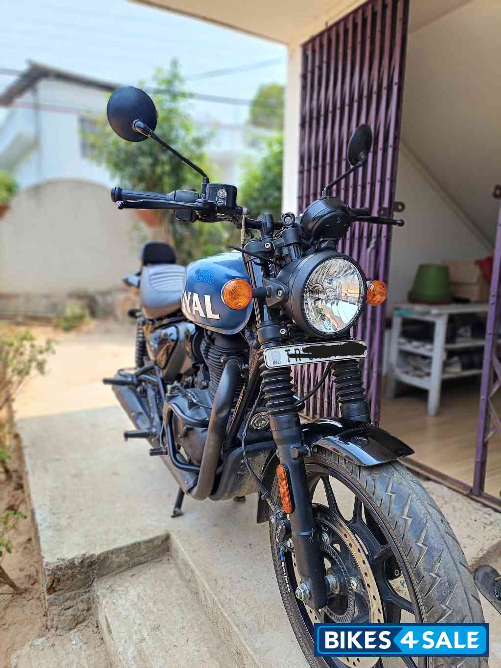 Rebel Blue Royal Enfield Hunter 350 Metro