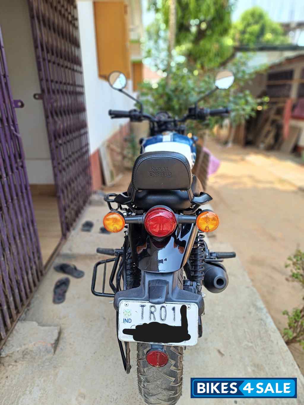 Rebel Blue Royal Enfield Hunter 350 Metro