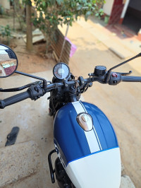 Rebel Blue Royal Enfield Hunter 350 Metro