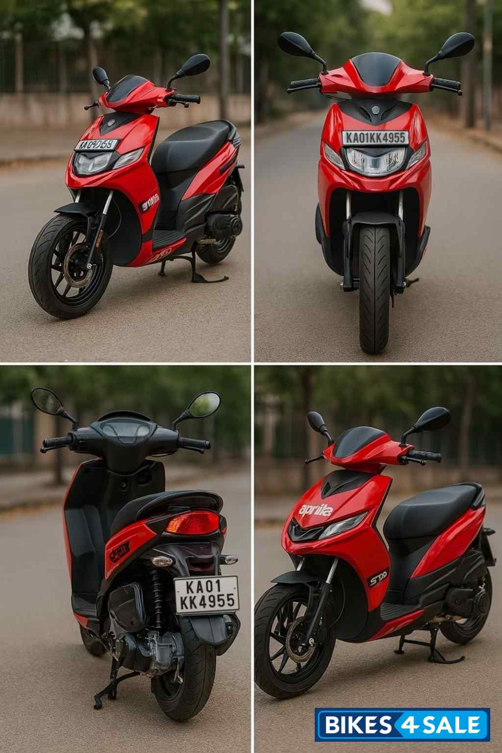 Red Aprilia SR 125