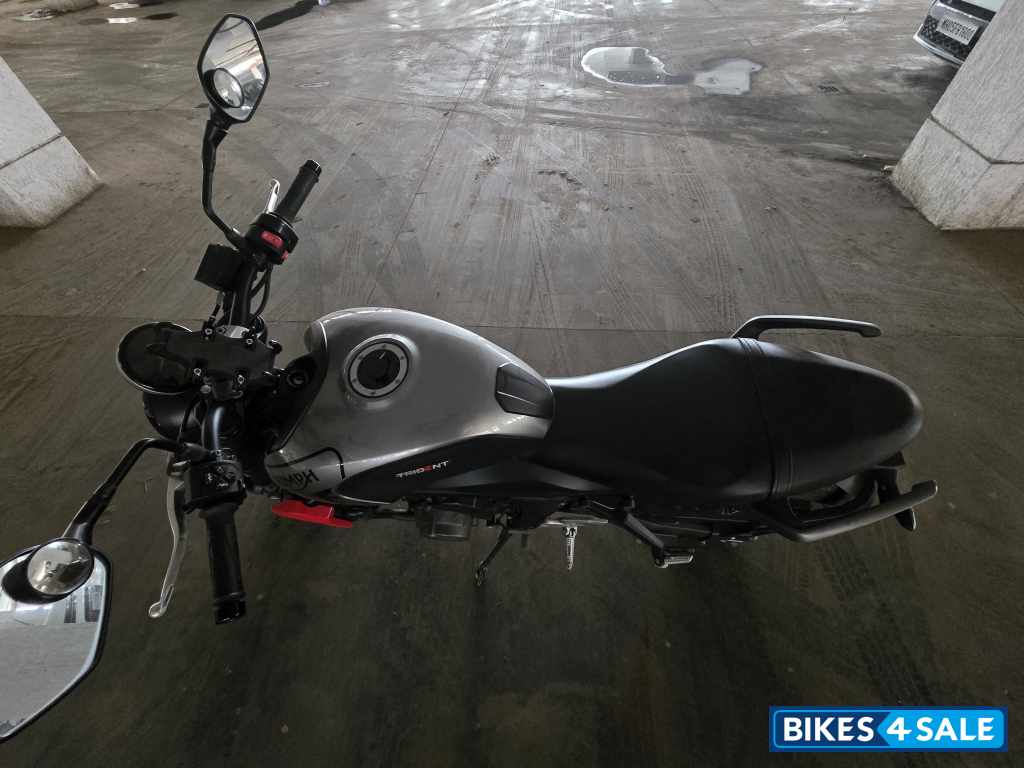 Silver & Red Triumph Trident 660