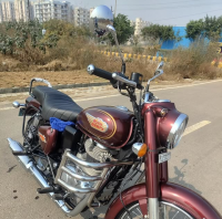 Maroon Royal Enfield Bullet Standard 350