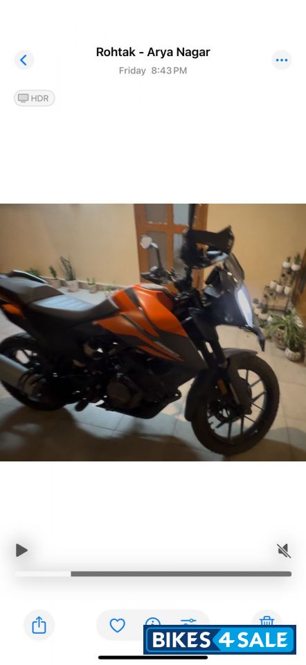 Orange KTM 390 Adventure