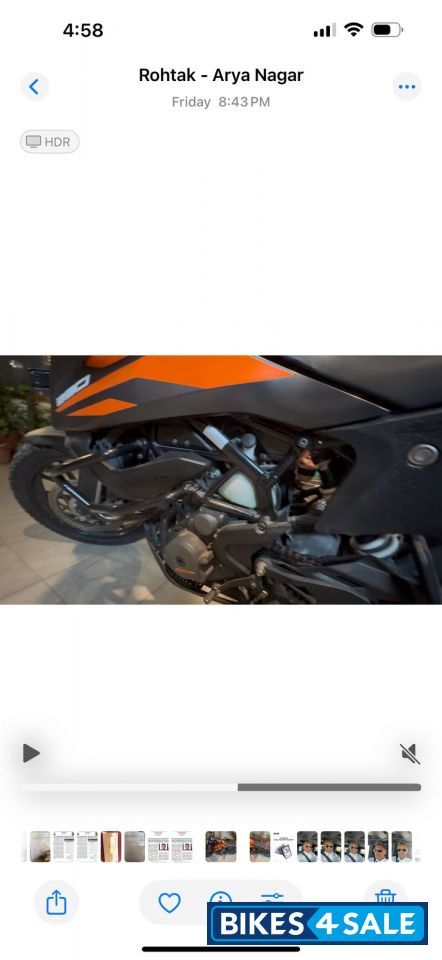 Orange KTM 390 Adventure