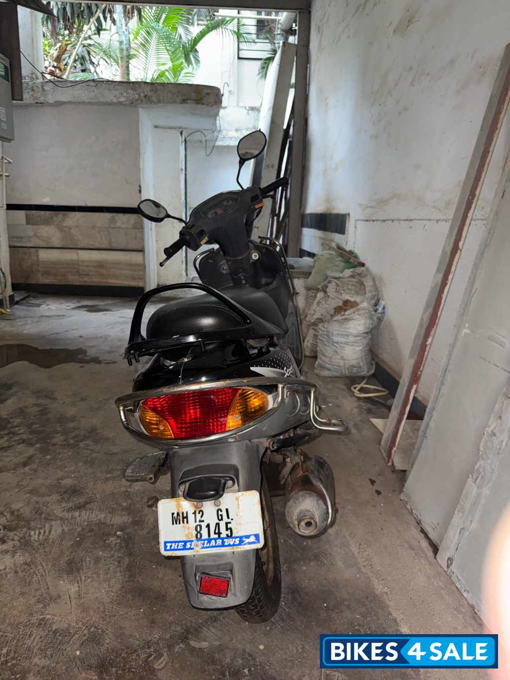 Black TVS Scooty Pep Plus