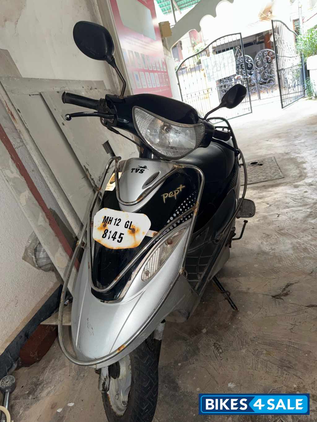 Black TVS Scooty Pep Plus