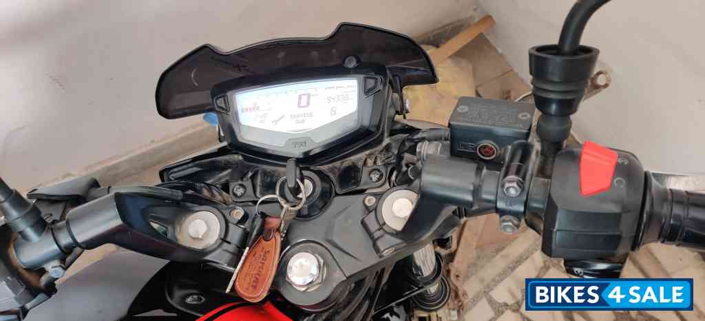 Black TVS Apache RTR 200 4V ABS Race Edition 2.0