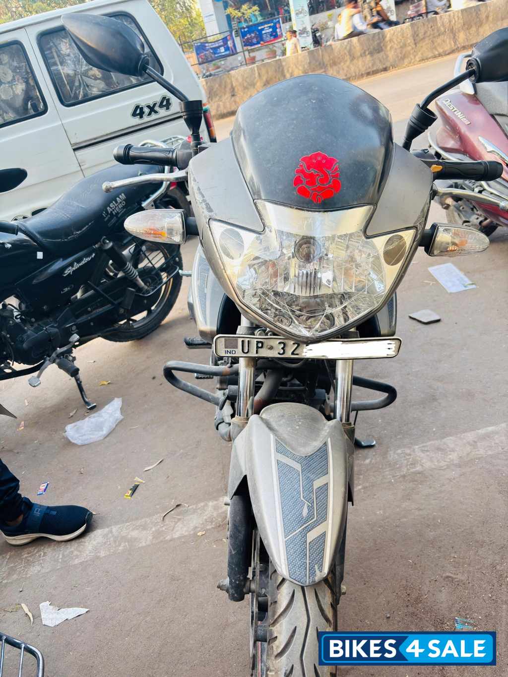 Grey TVS Apache RTR 160