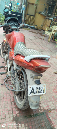 Red TVS Apache 150