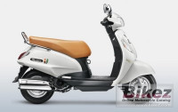 White Suzuki Access 125 Special Edition