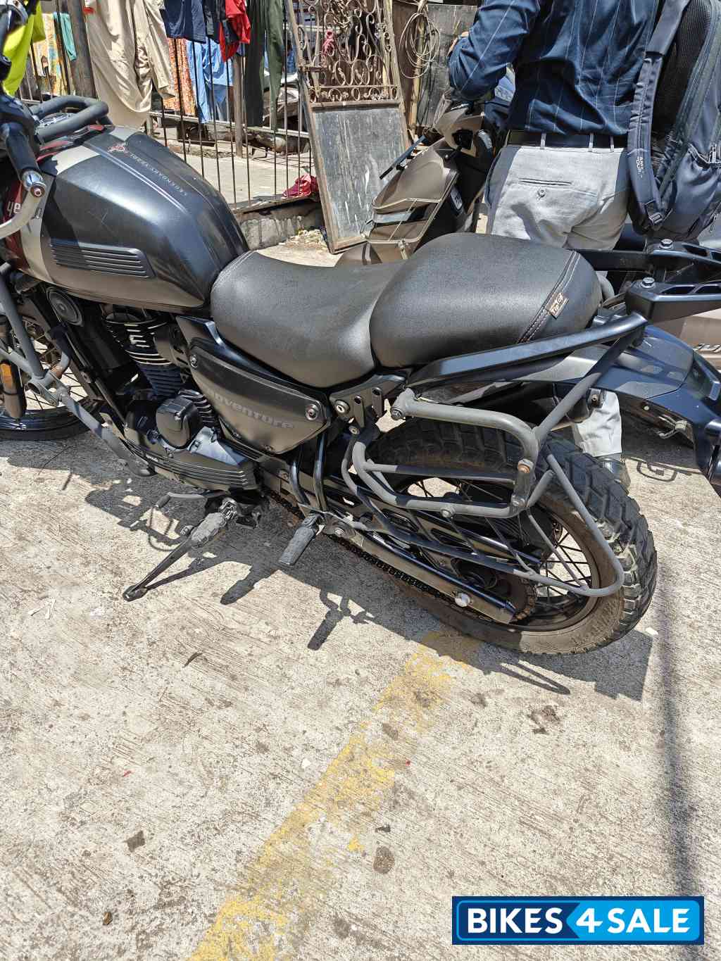 Mambo Black Yezdi Adventure Matte