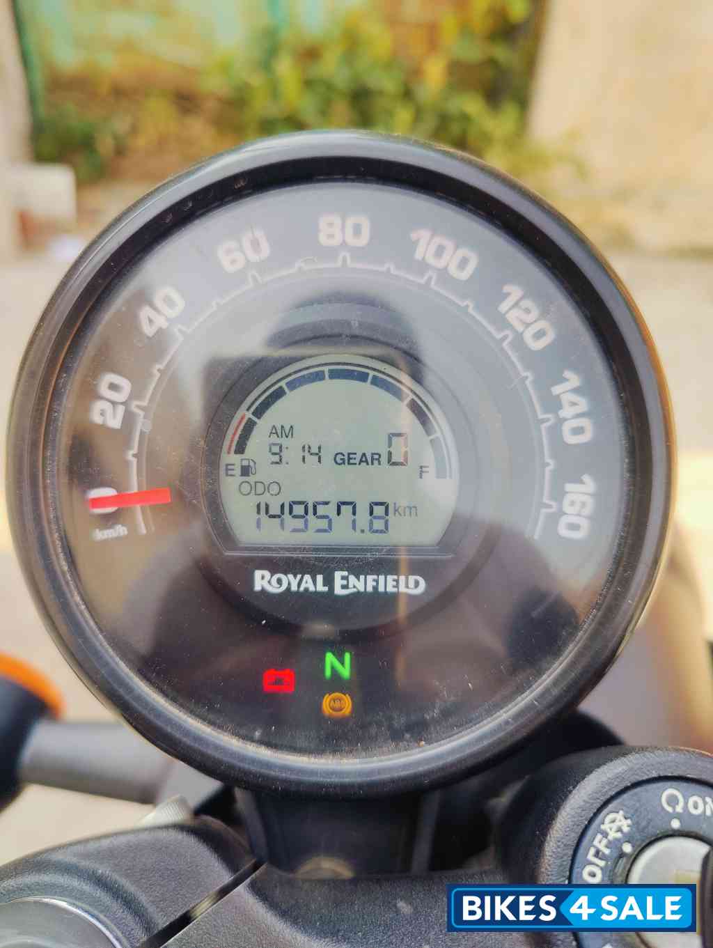 Rebel Red Royal Enfield Hunter 350 Metro