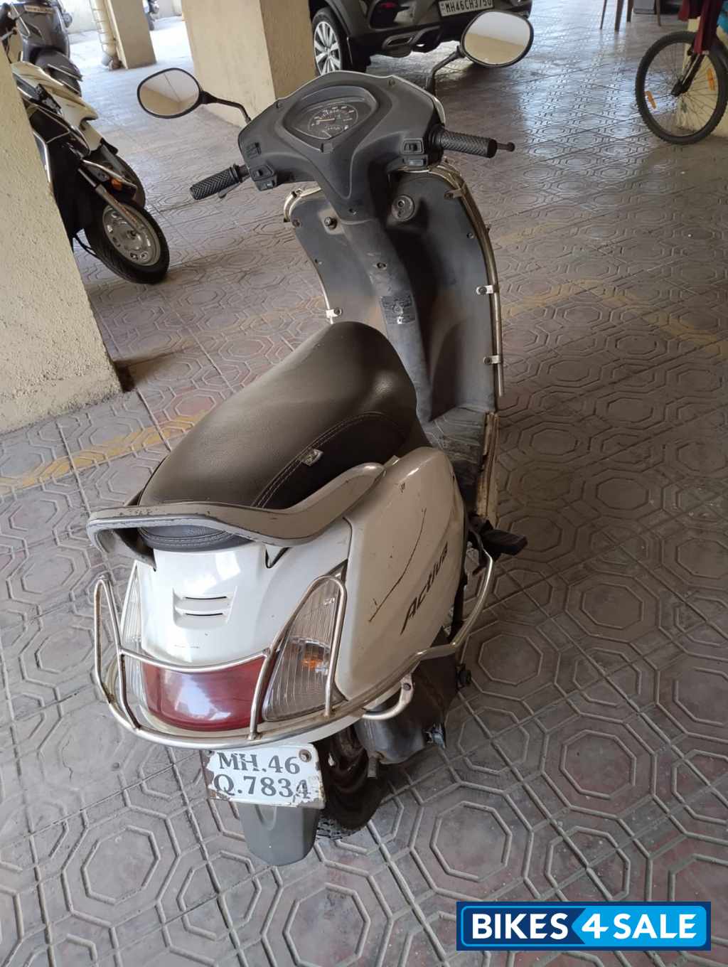 White Honda Activa White Honda Activa